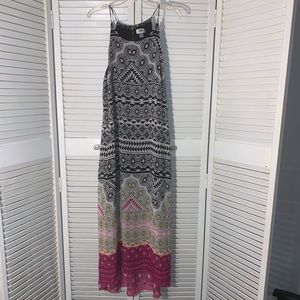 Old Navy Print Sleeveless Maxi Dress